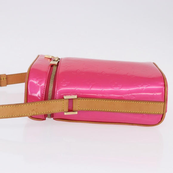 LOUIS VUITTON Monogram Vernis Sullivan Vertical Fuchsia Pink M91259 Auth 200199V