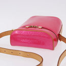 LOUIS VUITTON Monogram Vernis Sullivan Vertical Fuchsia Pink M91259 Auth 200199V-6