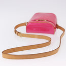 LOUIS VUITTON Monogram Vernis Sullivan Vertical Fuchsia Pink M91259 Auth 200199V-7