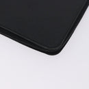 PRADA Binder Case Saffiano Black Silver Auth 200201-17