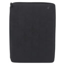 PRADA Binder Case Saffiano Black Silver Auth 200201-2