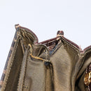 FENDI Zucca Canvas Mamma Baguette Shoulder Bag Brown Gold Tone Auth 200203-11