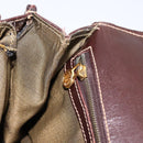 FENDI Zucca Canvas Mamma Baguette Shoulder Bag Brown Gold Tone Auth 200203-21