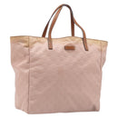 GUCCI GG Canvas Tote Bag Pink Brown 282439 Auth 200205-1