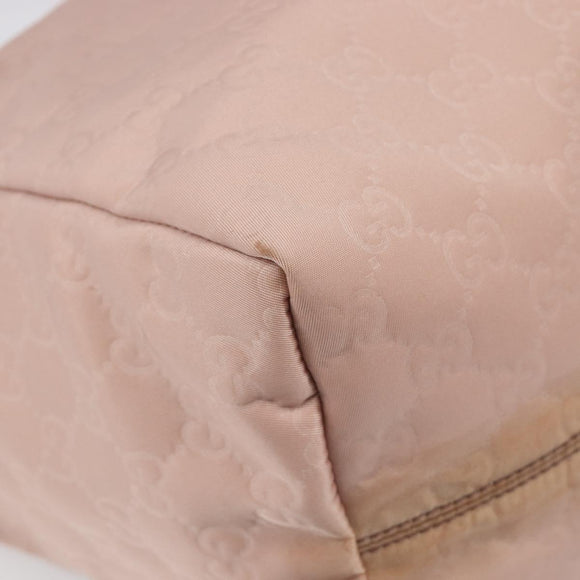 GUCCI GG Canvas Tote Bag Pink Brown 282439 Auth 200205