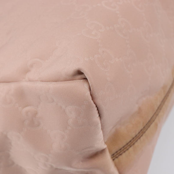 GUCCI GG Canvas Tote Bag Pink Brown 282439 Auth 200205