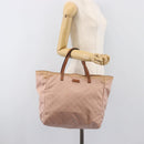 GUCCI GG Canvas Tote Bag Pink Brown 282439 Auth 200205-24