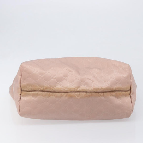 GUCCI GG Canvas Tote Bag Pink Brown 282439 Auth 200205