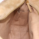 FENDI Stripe Tote Bag Nylon Red Gold Tone 8BH185 Auth 200207V-19