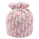 Christian Dior Trotter Pouch Pile Pink White Auth 200208-13