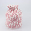 Christian Dior Trotter Pouch Pile Pink White Auth 200208-4
