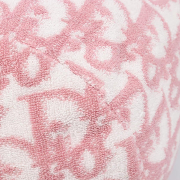 Christian Dior Trotter Pouch Pile Pink White Auth 200208