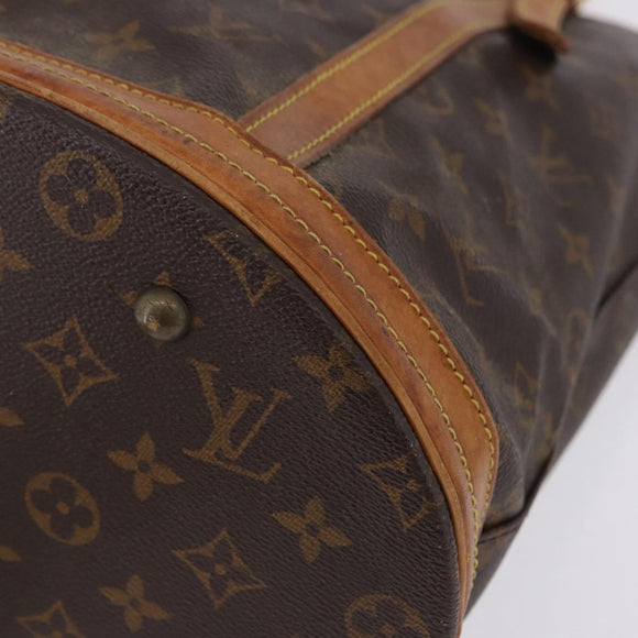 LOUIS VUITTON Monogram Bucket GM Shoulder Bag M42236 LV Auth 200209