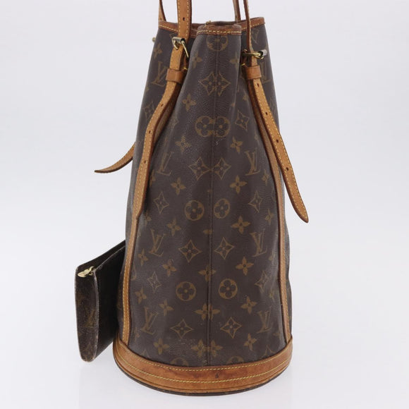 LOUIS VUITTON Monogram Bucket GM Shoulder Bag M42236 LV Auth 200209