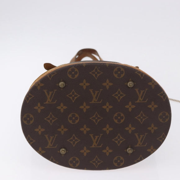 LOUIS VUITTON Monogram Bucket GM Shoulder Bag M42236 LV Auth 200209