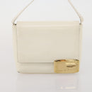 GUCCI Bamboo Shoulder Bag Hand Bag Leather 2 Set Black White Auth 200210-10