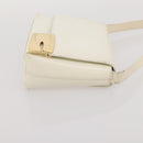 GUCCI Bamboo Shoulder Bag Hand Bag Leather 2 Set Black White Auth 200210-12