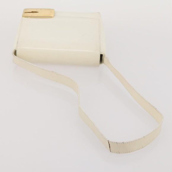 GUCCI Bamboo Shoulder Bag Hand Bag Leather 2 Set Black White Auth 200210