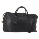 Coach Boston Bag Leather 2way Black Gold Tone Auth 200213-1