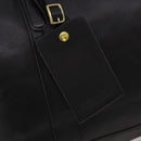 Coach Boston Bag Leather 2way Black Gold Tone Auth 200213-16