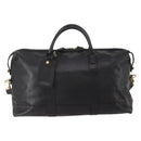 Coach Boston Bag Leather 2way Black Gold Tone Auth 200213-2