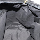 Coach Boston Bag Leather 2way Black Gold Tone Auth 200213-20