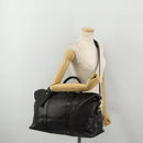 Coach Boston Bag Leather 2way Black Gold Tone Auth 200213-25