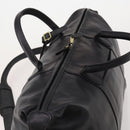 Coach Boston Bag Leather 2way Black Gold Tone Auth 200213-6