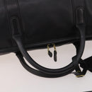 Coach Boston Bag Leather 2way Black Gold Tone Auth 200213-9