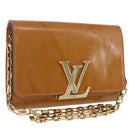LOUIS VUITTON Vernis Pochette Louise GM Clutch Bag Dunne LV Auth 200232-1