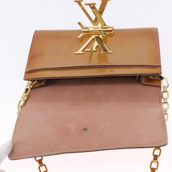LOUIS VUITTON Vernis Pochette Louise GM Clutch Bag Dunne LV Auth 200232