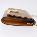LOUIS VUITTON Vernis Pochette Louise GM Clutch Bag Dunne LV Auth 200232-5
