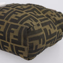 FENDI Zucca Canvas Hand Bag Black Brown Auth 200235-16