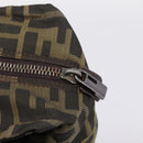 FENDI Zucca Canvas Hand Bag Black Brown Auth 200235-10