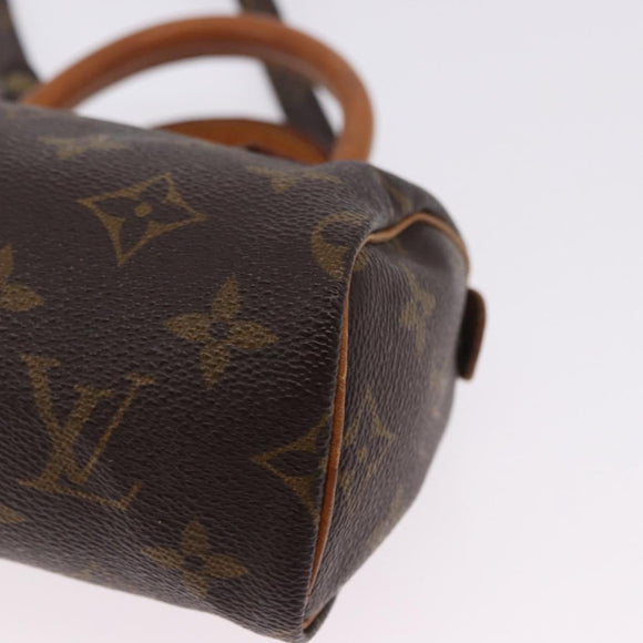 LOUIS VUITTON Monogram Mini Speedy Hand Bag M41534 LV Auth 200237V