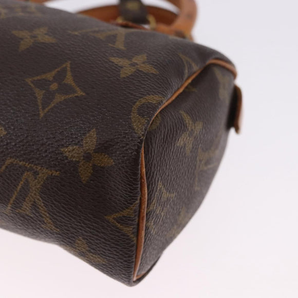 LOUIS VUITTON Monogram Mini Speedy Hand Bag M41534 LV Auth 200237V