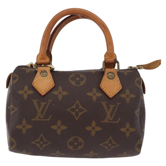 LOUIS VUITTON Monogram Mini Speedy Hand Bag M41534 LV Auth 200237V