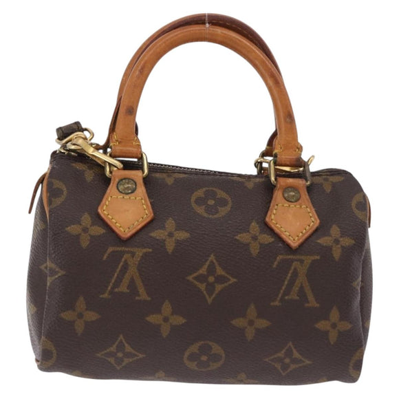LOUIS VUITTON Monogram Mini Speedy Hand Bag M41534 LV Auth 200237V
