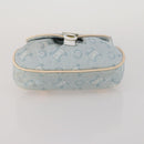 CELINE C Macadam Canvas Backpack Blue Gold Auth 200238-5