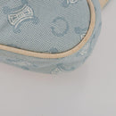 CELINE C Macadam Canvas Backpack Blue Gold Auth 200238-14