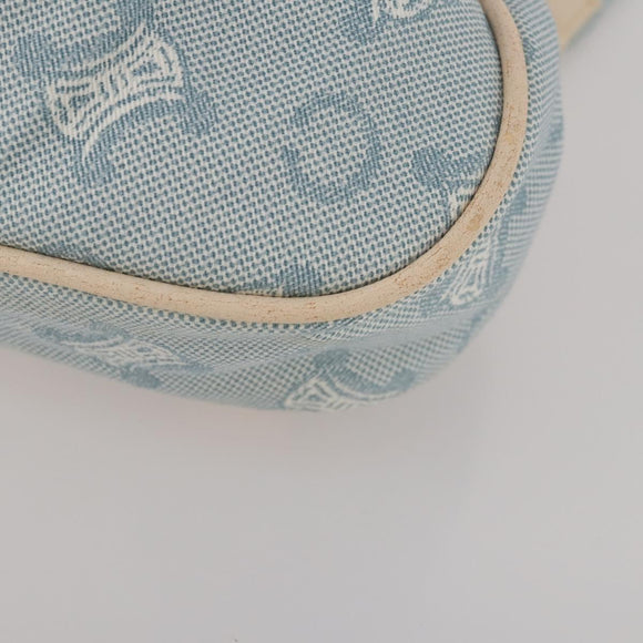 CELINE C Macadam Canvas Backpack Blue Gold Auth 200238