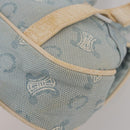 CELINE C Macadam Canvas Backpack Blue Gold Auth 200238-10