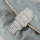 CELINE C Macadam Canvas Backpack Blue Gold Auth 200238-17