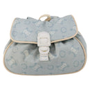 CELINE C Macadam Canvas Backpack Blue Gold Auth 200238-13