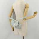 CELINE C Macadam Canvas Backpack Blue Gold Auth 200238-20