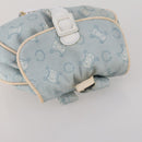 CELINE C Macadam Canvas Backpack Blue Gold Auth 200238-6