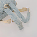 CELINE C Macadam Canvas Backpack Blue Gold Auth 200238-8