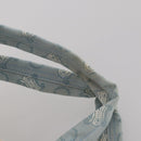 CELINE C Macadam Canvas Backpack Blue Gold Auth 200238-9