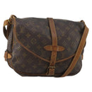 LOUIS VUITTON Monogram Saumur 30 Shoulder Bag M42256 LV Auth 200240-1