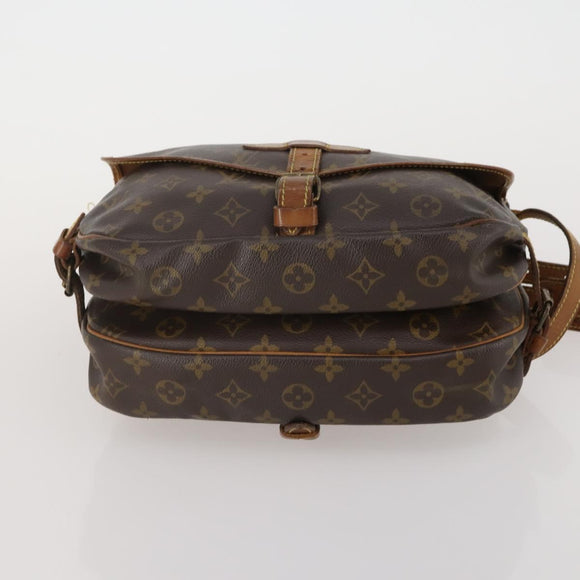 LOUIS VUITTON Monogram Saumur 30 Shoulder Bag M42256 LV Auth 200240